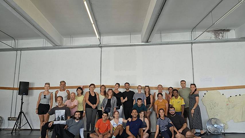 Todos os participantes da aula de ontem